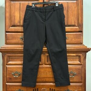 Ann Taylor Black Skinny Pant Size 10P 10 Petite with trim